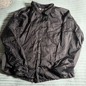 Obey Black Lightweight Snap Button Jacket in Men’s Size XL